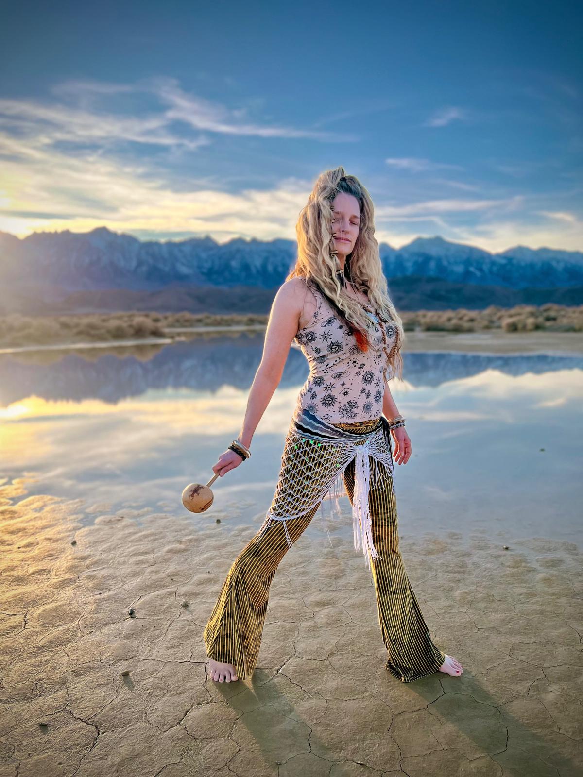 Dana Christine outdoors near Lone Pine at sunset
